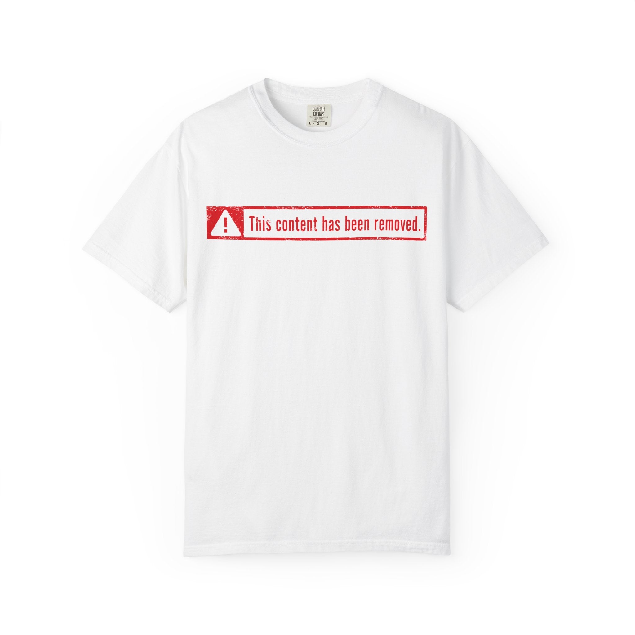 This Content Has Been Removed T-Shirt — Minimalist Censored Graphic Tee
